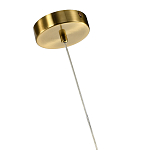 Подвесной светильник светодиодный с белым плафоном в виде цветка из фарфора и стали Flower Light Gold варинант исполнения - 2 | Loft Concept в Казани