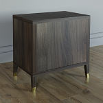 Тумба прикроватная с двумя ящиками Elsa Dreams Walnut варинант исполнения - 4 | Loft Concept в Казани