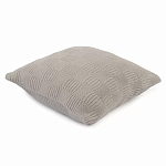 Подушка из хлопка рельефной вязки серого цвета Eden Line варинант исполнения - 1 | Loft Concept в Казани