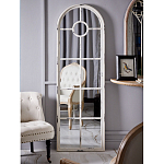 Зеркало-окно с арочным силуэтом в венецианском стиле Venetian White Mirror варинант исполнения - 4 | Loft Concept в Казани