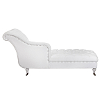 Кушетка белая с мягкой обивкой из велюра Michael Couch варинант исполнения - 2 | Loft Concept в Казани