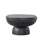 Столик кофейный черного цвета с овальной столешницей и круглым основанием Black Dalmen Table варинант исполнения - 6 | Loft Concept в Казани