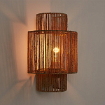 Бра с плетенным из джута плафоном Jutti H30 см варинант исполнения - 2 | Loft Concept в Казани