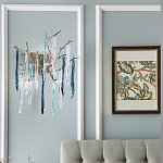 Бра с ветвистым каркасом из металла и подвесками из стекла Droplet Chandelier варинант исполнения - 2 | Loft Concept в Казани