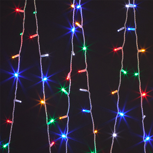 Мерцающая Цветная Гирлянда для улицы