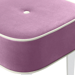 Квадратный мягкий пуф на белых ножках Winton Pouf Square варинант исполнения - 6 | Loft Concept в Казани