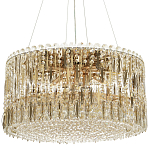 Круглая люстра с металлическими и хрустальными подвесками Bonnay Crystal Chandelier варинант исполнения - 5 | Loft Concept в Казани