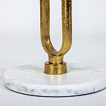 Кофейный столик с белой мраморной столешницей Clipper варинант исполнения - 3 | Loft Concept в Казани