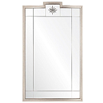 Зеркало в  серебряной раме с узорчатым геометрическим орнаментом Repulse варинант исполнения - 1 | Loft Concept в Казани