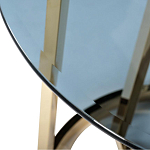 Столик журнальный золотой с темным стеклом Tastiness варинант исполнения - 1 | Loft Concept в Казани