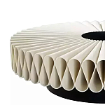 Дизайнерский журнальный стол круглый с фактурной столешницей Ifike варинант исполнения - 2 | Loft Concept в Казани