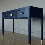 Дизайнерский Письменный стол Elsa Dreams Blue с тремя ящиками варинант исполнения - 2 | Loft Concept в Казани