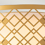 Потолочный светильник золотого цвета с каркасом в виде геометрических ромбов Elstead Lighting варинант исполнения - 5 | Loft Concept в Казани
