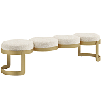 Дизайнерская Банкетка Leola латунь  варинант исполнения - 1 | Loft Concept в Казани