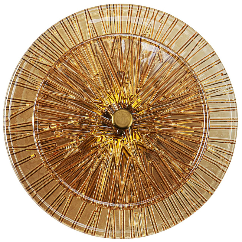 Бра в форме диска из рельефного коричневого стекла Decorative Glass Discs Wall Lamp Коричневый Латунь Бра в форме диска из рельефного коричневого стекла Decorative Glass Discs Wall Lamp Коричневый Латунь в Казани | Loft Concept
