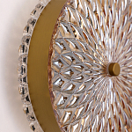 Бра с плафоном из рельефного стекла Peony Glass Bronze  варинант исполнения - 3 | Loft Concept в Казани