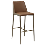 Стул барный с терракотовой обивкой из экокожи Spectacular High Chair варинант исполнения - 1 | Loft Concept в Казани