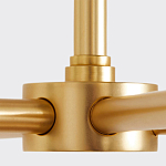 Люстра золотая с белыми тканевыми абажурами Coolness варинант исполнения - 3 | Loft Concept в Казани