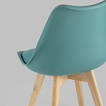 Стул с основой из пластика и мягким сиденьем Arvika Azure варинант исполнения - 6 | Loft Concept в Казани