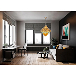 Люстра с каскадом из разноцветных круглых подвесов Key Lustar варинант исполнения - 2 | Loft Concept в Казани