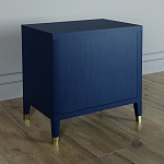 Тумба прикроватная с двумя ящиками Elsa Dreams Blue варинант исполнения - 4 | Loft Concept в Казани