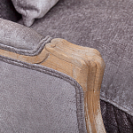 Кресло Ava Classical Armchair brown and grey velour варинант исполнения - 4 | Loft Concept в Казани