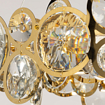 Люстра подвесная из золотых колец 57 см Golden Circles варинант исполнения - 6 | Loft Concept в Казани