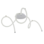 Люстра белого цвета с тремя изогнутыми светодиоидными плафонами Luke Lampco Tracer Lamp варинант исполнения - 1 | Loft Concept в Казани