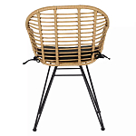 Стул с ротанговым плетением Wicker Half Chair с подлокотниками варинант исполнения - 2 | Loft Concept в Казани