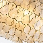Люстра многоярусная с декором из натуральной морской ракушки Iridescent Light варинант исполнения - 5 | Loft Concept в Казани