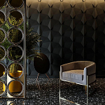 Гипсовая 3D Панель BATOID варинант исполнения - 1 | Loft Concept в Казани