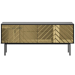 Длинная тумба с зеркальным декором Serena варинант исполнения - 10 | Loft Concept в Казани