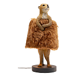 Настольная лампа Цурикат плафон из меха варинант исполнения - 1 | Loft Concept в Казани