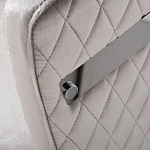 Стул серый велюровый со стеганной спинкой Focus on Convenience варинант исполнения - 2 | Loft Concept в Казани