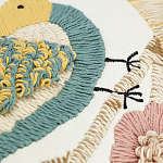 Чехол на подушку с кисточками и вышивкой птиц Ethnic mix Birds Rect варинант исполнения - 3 | Loft Concept в Казани