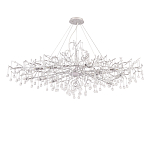 Люстра круглая подвесная с декором в виде ветвей и прозрачных подвесок из стекла в форме капель Droplet Chandelier варинант исполнения - 2 | Loft Concept в Казани