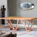 Обеденный стол прямоугольный с фигурными ножками G-table варинант исполнения - 2 | Loft Concept в Казани