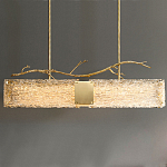 Люстра прямоугольная из фактурного стекла Chandelier Beam варинант исполнения - 5 | Loft Concept в Казани