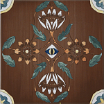 Плитка с узором Васильки 2 варинант исполнения - 1 | Loft Concept в Казани