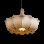 Подвесной светильник с белым фигурным абажуром и мягкими волнистыми краями Cloud Motion  варинант исполнения - 12 | Loft Concept в Казани