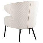 Современное мягкое кресло на металлических ножках Rakush Milk варинант исполнения - 4 | Loft Concept в Казани