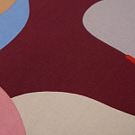 Подушка декоративная хлопковая с абстрактным принтом Elysian Flow Terra варинант исполнения - 3 | Loft Concept в Казани