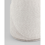 Пуф Loreen со спинкой вращающийся букле светло-серый варинант исполнения - 3 | Loft Concept в Казани