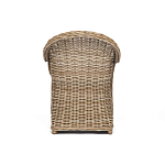 Кресло из ротанга с подушкой Nest бежево-серое варинант исполнения - 4 | Loft Concept в Казани