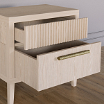 Прикроватная Тумбочка Primo с двумя ящиками Светлый дуб варинант исполнения - 6 | Loft Concept в Казани