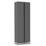 Двухдверный шкаф цвета графит Strict Lines варинант исполнения - 1 | Loft Concept в Казани