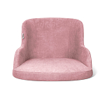 Стул с мягкой розовой обивкой из велюра и подъемно-поворотным механизмом на черных колесиках Harper Pink варинант исполнения - 2 | Loft Concept в Казани