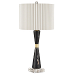 Настольная лампа с плиссированным цилиндрическим абажуром Tightened Waist варинант исполнения - 3 | Loft Concept в Казани