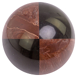 Шар декоративный из натуральных камней Лемезит и Змеевик Черный Natural Stone Spheres варинант исполнения - 2 | Loft Concept в Казани
