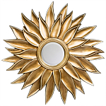 Зеркало-солнце с золотыми с лучами Rays of Peace варинант исполнения - 1 | Loft Concept в Казани